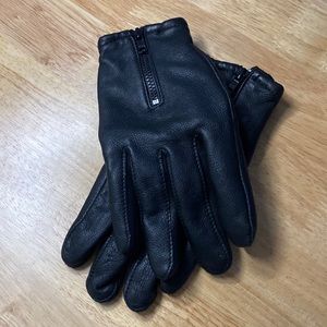 Lined Deer Leather Gloves